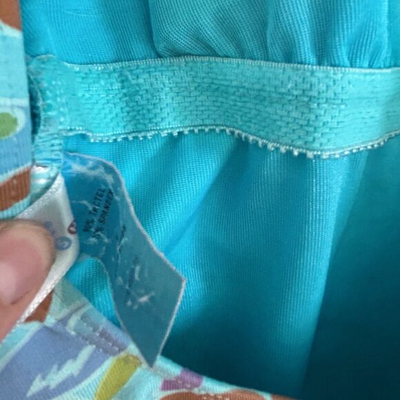 Fresh Produce Swimsuit & Skirt Size 6 8 Splash Fish Beach Coastal One Piece Set! - Picture 6 of 8